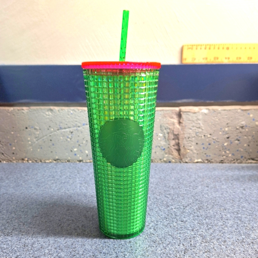 Starbucks Dining Spring 2023 Watermelon Grid Venti Tumbler 24oz